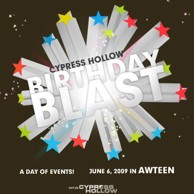 CYPRESS HOLLOW BIRTHDAY BLAST