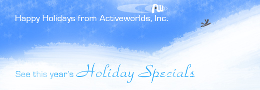 See this year's Holiday Specials from Activeworlds, Inc.